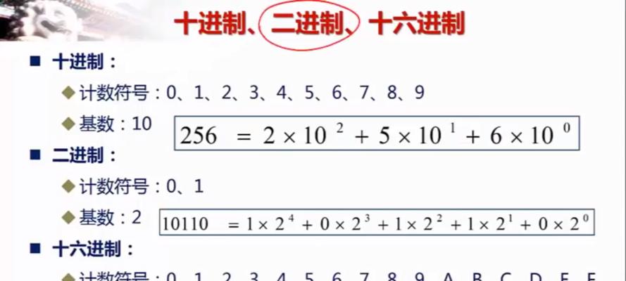 十六进制转十进制（快速、准确、便捷地进行进制转换）