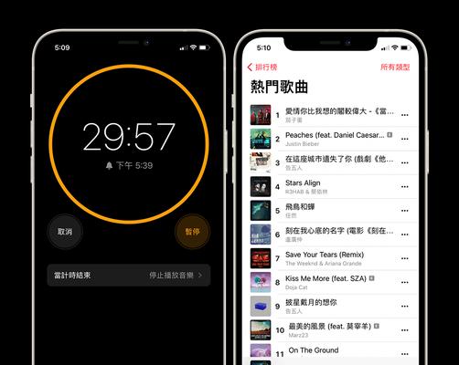 如何使用iPhone定时自动关闭音乐（简便的方法帮助您在睡前自动关闭音乐）